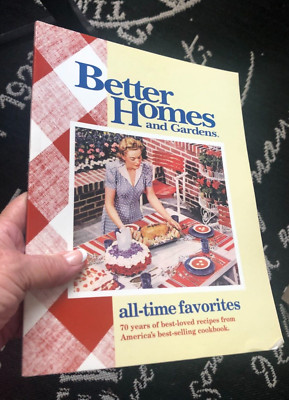 Vtg 1999 Better Homes Garden All Time Favorites COOKBOOK Photos 70Yr Recipe Book-image