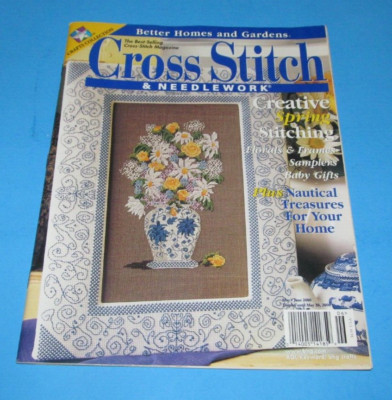 Cross Stitch & Needlework Magazine ~ May June 2000 ~ Spring Stitching, Nautical-image