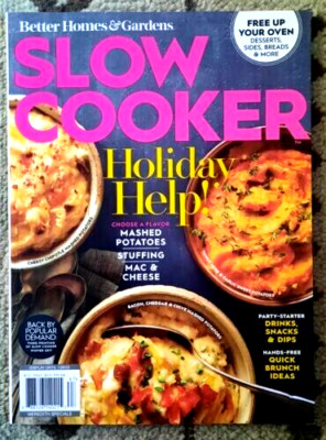 Better Homes & Gardens SLOW COOKER Magazine Holiday Help! 3rd Printing 2021-image