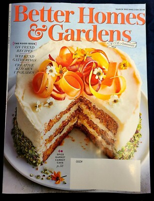 Better Homes & Gardens Magazine - March 2022 - Food Issue - 100th Anniversary-image