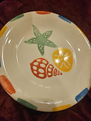 Pier 1 Replacement Dinner Plate Sea Shell Design 3-image