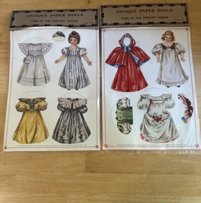 Vintage Paper Dolls Turn Of The Century Design By Treasure House Imports New-image
