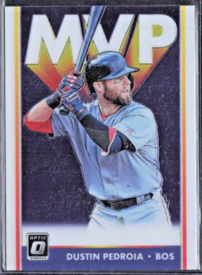 2019 Donruss Optic MVP #MVP-15 Dustin Pedroia - Boston Red Sox - MINT-image