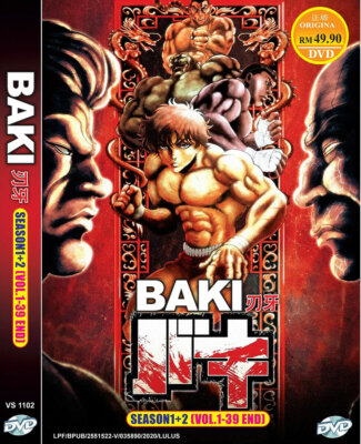 DVD ANIME BAKI SEASON 1-2 COMPLETE SERIES VOL.1-39 END ENGLISH DUBBED REGION ALL-image