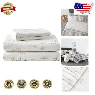 Elegant and Cozy Geese Meadow Twin Sheet Set - Perfect Gift, Oeko-Tex Certified-image