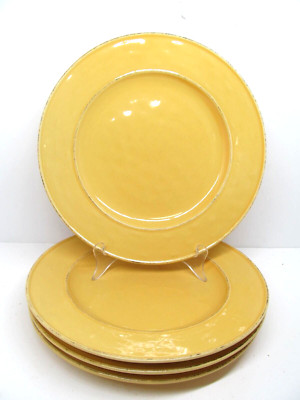 Pier 1 Mango Yellow Set Of 4 Rustic 10 3/4