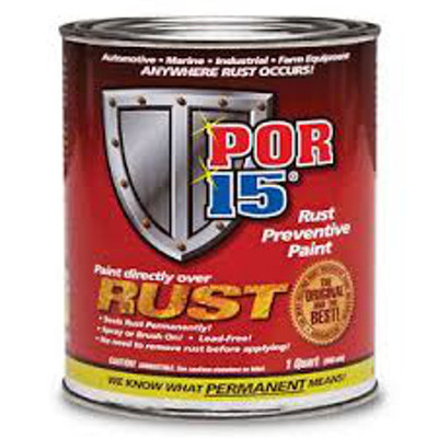 POR-15 Semi Gloss Black Rust Preventive Paint Quart POR15 Paint Over Rust-image