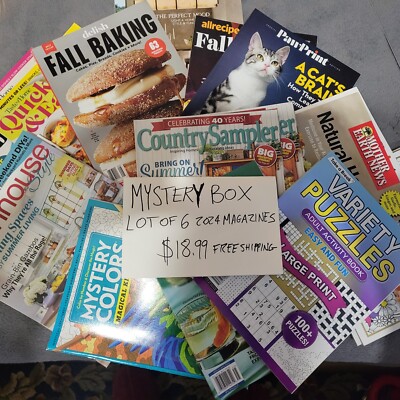 Mystery Box  Lot Of 6 2024 Magazines ~ Read Description ~ Better Homes & Gardens-image