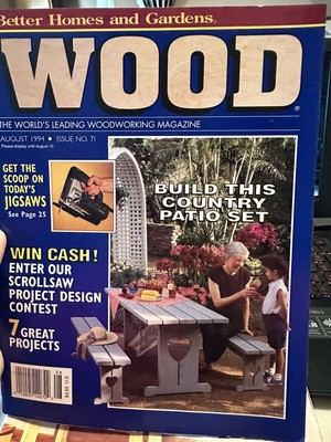 Better Homes And Gardens Wood Magazine August 1994 Woodworking-image