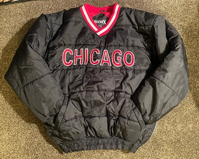Vintage Boom X CHICAGO  Puffer Pullover Jacket Mens Size Large-image