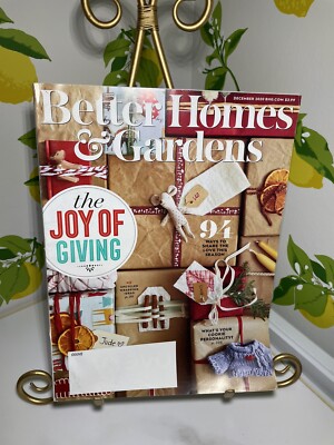 Better Homes and Gardens Magazine December 2020 The Joy Of Giving Wrapping Ideas-image