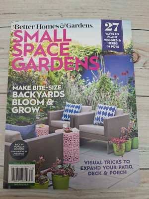 Better Homes & Gardens Small Space Gardens June 2023 Magazine Backyards Bloom-image