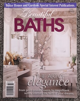 Vintage 1999 Better Homes & Gardens Magazine Beautiful Baths-image