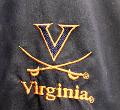 Vintage Virginia Cavaliers AKWA  Pullover Windbreaker Jacket Size L Blue USA-image