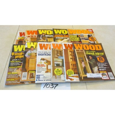 WOOD Magazines Lot of 11 issues by Better Homes and Gardens 2004 and 2005-image