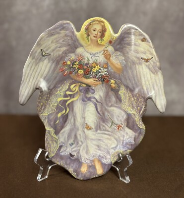 The Bradford Exchange•Edgar Jerins~Angel Plate~Seasons of Joy”Summer’s Radiance”-image