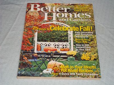 2006 OCTOBER BETTER HOMES & GARDENS MAGAZINE - CELEBRATE FALL COVER - H 4085-image
