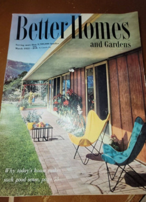 1953 MARCH BETTER HOMES AND GARDENS MAGAZINE - OUTDOORS COVER - E 11613-image