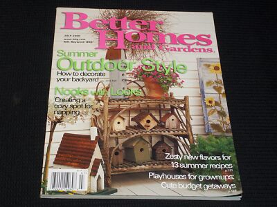 2000 JULY BETTER HOMES & GARDENS MAGAZINE - SUMMER OUTDOOR STYLE COVER - E 4577-image