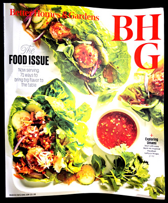 BHG Better Homes & Gardens March 2025 Magazine The Food Issue Umami & Decorating-image