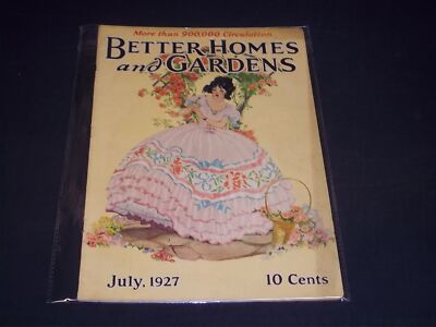 1927 JULY BETTER HOMES & GARDENS MAGAZINE - FULL PAGE COLOR ADS - L 2872-image