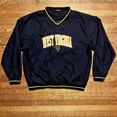 West Virginia University WVU Vintage Mountaineers ProEdge Wind Shirt Size L-image