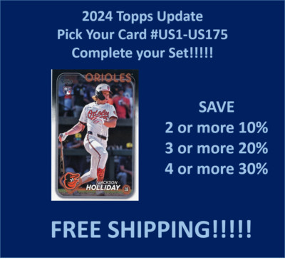 2024 Topps UPDATE Base Vets & RCs #US1-US175 You Pick Complete your set SPECIAL!-image