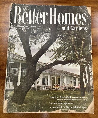 July 1949 Better Homes & Gardens Magazine Vintages Ads Home Decor Recipes MCM-image