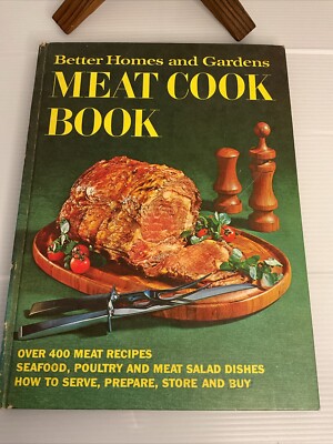 Vtg 1968 Better Homes and Gardens Meat Cook Book cookbook  400+ Meat Recipes HC-image