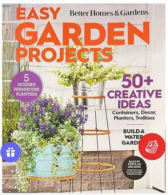 Better Homes & Gardens Magazine 2023 Easy Garden Projects 50+ Creative Ideas RP-image