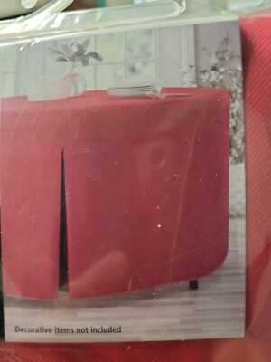 Lot Of 2 PEVA Fitted Table Cloth Red Round Fitted For 60