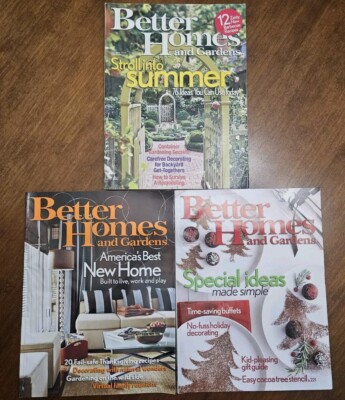 Better Homes And Gardens Magazines, Lot of 3, Nov & Dec 2005, July  2006 -image
