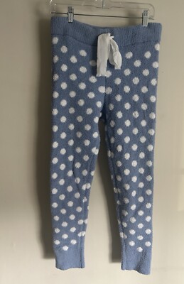 Honeydew Women's Polka Dot Chenille Lounge Pants Size M Blue Pjs-image