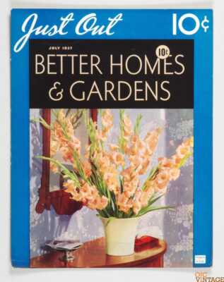 Better Homes & Gardens Magazine Poster Cardboard Display 1937 July-image