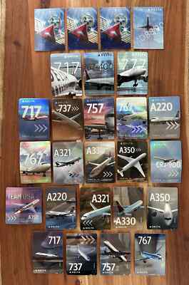Pick & Choose over 30 diff Delta Airlines Trading Cards 15 - 25 Rare Holograms!-image