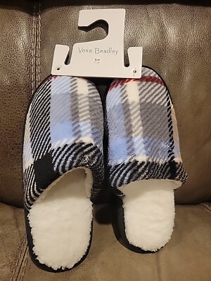 Vera Bradley Plaid Slippers Small-image