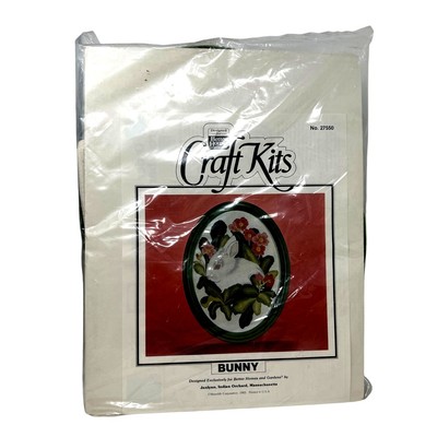 Better Homes & Gardens 1983 Craft Kit - BUNNY by Janlynn  with Oval Frame-image