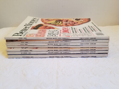 Vintage 1984 Better Homes and Gardens Magazine Lot of 7-image