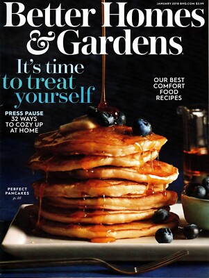 Better Homes & Gardens Magazine January 2018 Our Best Comfort Food Recipes-image