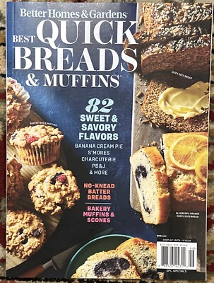 Better Homes & Gardens Magazine Best Quick Easy Breads And Muffins 2024-image