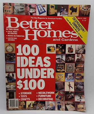 100 Ideas Under $100 Better Homes And Gardens March 1986-image
