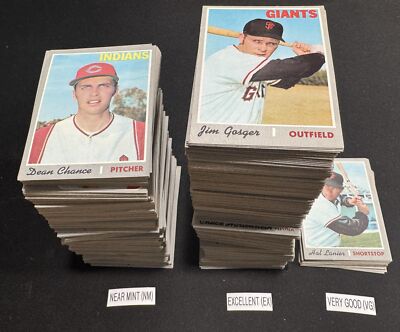 1970 Topps Baseball Cards 141-300 (P-NM) - You Pick - Complete Your Set-image