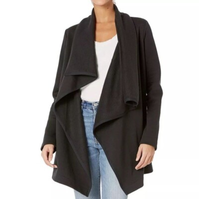 UGG Cardigan Women Small Janni Blanket Cardigan Black Cozy Oversized Lounge Soft-image