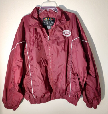 Texas A&M Aggies Team Apparel Sz 2X Nylon Zip Wind Vtg Football Jacket (0160)-image