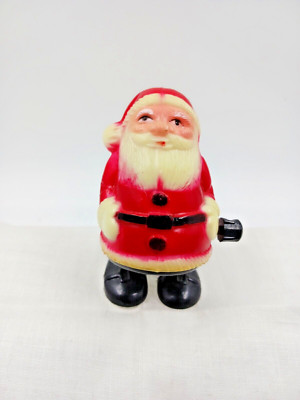 VINTAGE FUN WORLD WIND UP TOY HOPPING SANTA CHRISTMAS HONG KONG WORKS CELLULOID-image