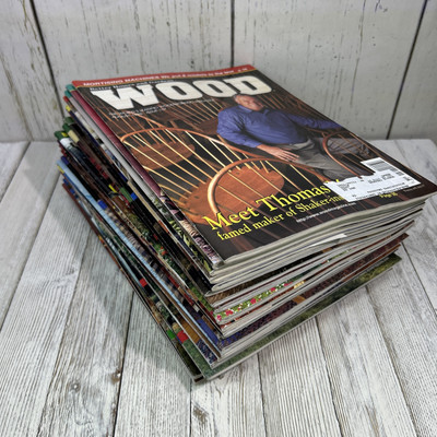 LOT OF 24 BETTER HOMES AND GARDENS WOOD MAGAZINE 1998-2001-image