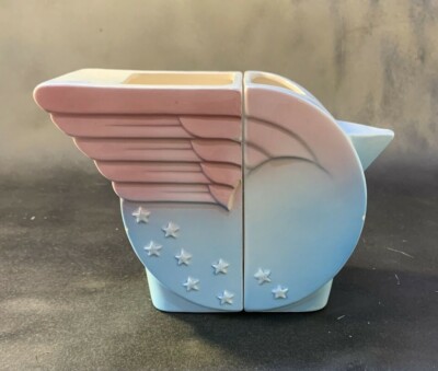 VTG Pelzman Designs Vandor  1979 Ceramic Sugar & Creamer Set 