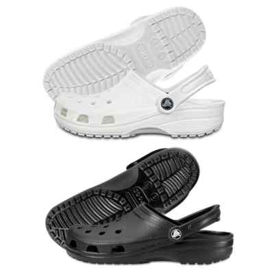 Black/White Cozy Crocs Classic Clog - Ultra-Light Slip-On Shoes, Unisexne new-image