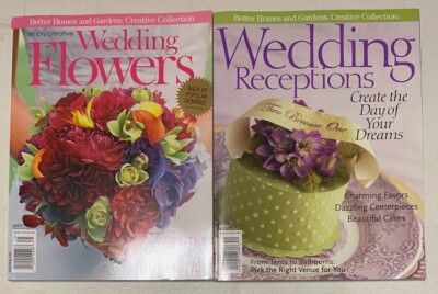 Better Home and Garden Creative Collection Wedding Flowers & Receptions Lot of 2-image