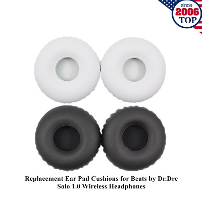 Replacement Ear Pad Cushions for Beats by Dr.Dre Solo 1.0 Wireless Headphones-image